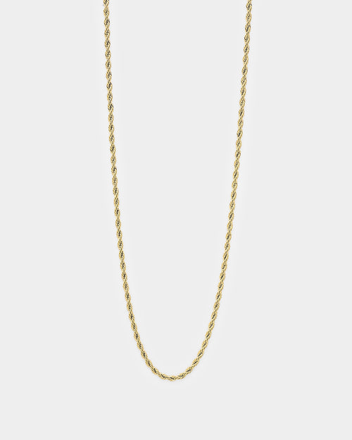 Saint Morta 2mm Rope Chain Gold