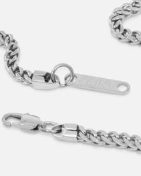 Saint Morta 4mm Franco Chain White Gold
