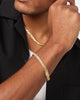 Saint Morta 6mm Iced Cuban Prong Bracelet Iced Gold