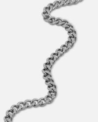 Saint Morta Carved Tag Necklace White Gold
