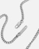 Saint Morta Carved Tag Necklace White Gold