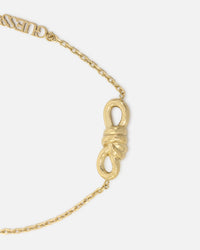Guess Mainline Women's Modern Love Central Knot Bracelet Yellow Gold