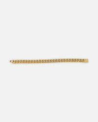 Saint Morta 10mm Cuban Bracelet Gold