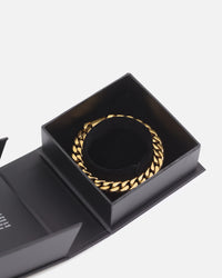 Saint Morta 10mm Cuban Bracelet Gold