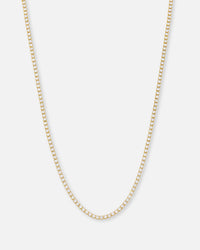 Saint Morta 2mm Micro Tennis Chain Iced Gold
