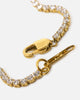 Saint Morta 2mm Micro Tennis Chain Iced Gold
