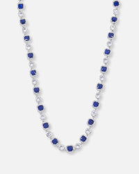 Saint Morta Cushion Cut Brilliant Chain Iced White Gold