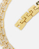 Saint Morta Baguette Interlink Chain Iced Gold