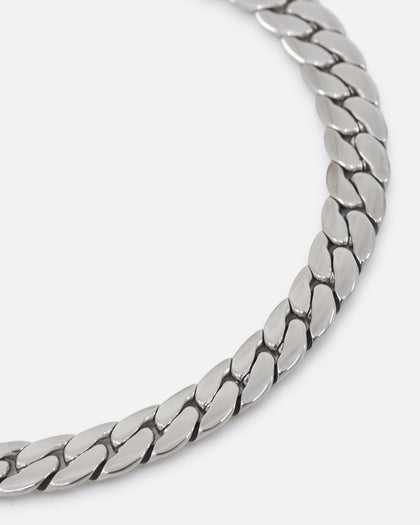 Saint Morta Flat Cuban Snake Bracelet Stainless Steel