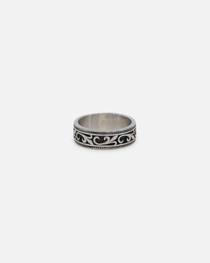 Saint Morta Heraldry Band Ring Stainless Steel