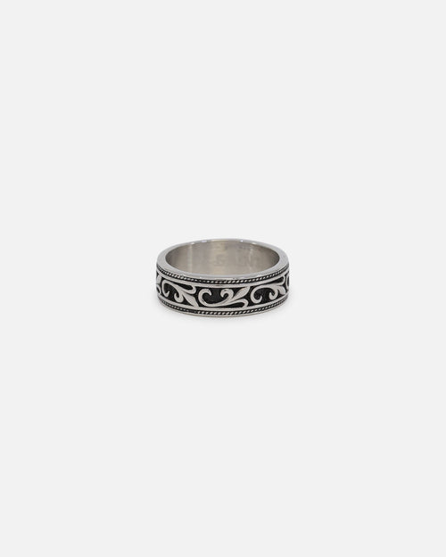 Saint Morta Heraldry Band Ring Stainless Steel