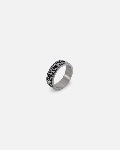 Saint Morta Heraldry Band Ring Stainless Steel