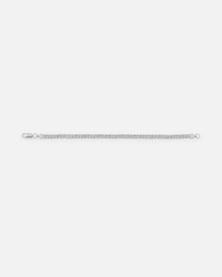 Saint Morta Flat Faced Curb Bracelet White Gold