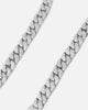 Saint Morta Flat Faced Curb Bracelet White Gold
