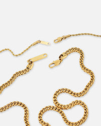 Saint Morta Franco Rope Cupid Chain Set Gold