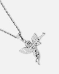 Saint Morta Franco Rope Cupid Chain Set White Gold