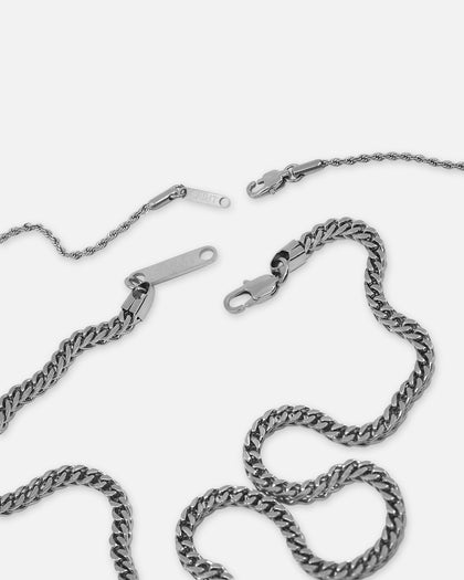 Saint Morta Franco Rope Cupid Chain Set White Gold