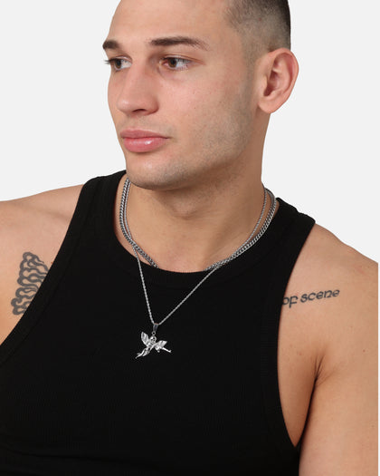 Saint Morta Franco Rope Cupid Chain Set White Gold