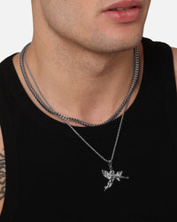 Saint Morta Franco Rope Cupid Chain Set White Gold