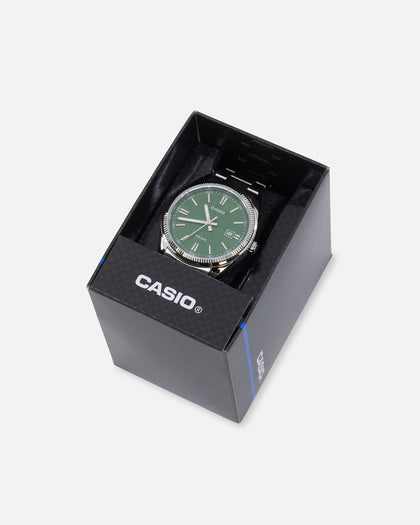 Casio MTP302PD-3A Watch Green/Silver