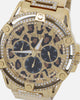 Guess Mainline King Crystal Leopard Bracelet '40th Anniversary' Watch Gold