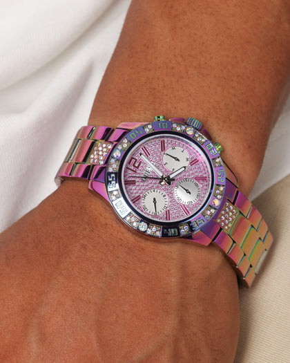 Guess Mainline Majesty Crystal '40th Anniversary' Watch Iridescent