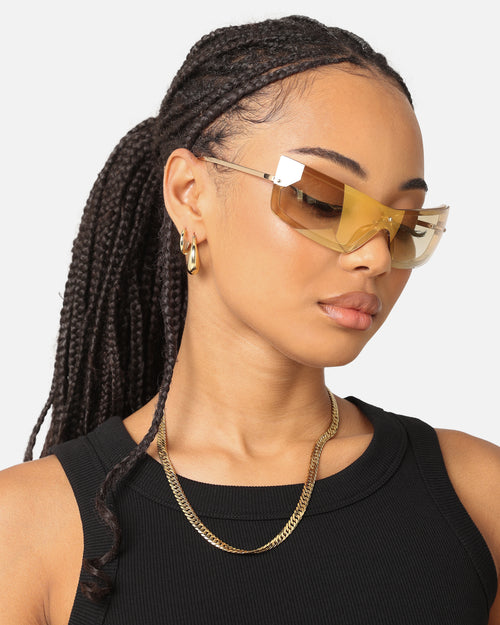 Le Specs Bodyguard Sunglasses Gold