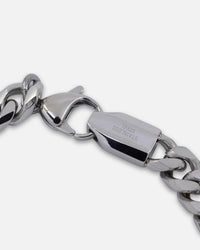 Guess Mainline 10mm Script Onix Curb Chain Braclet Multi