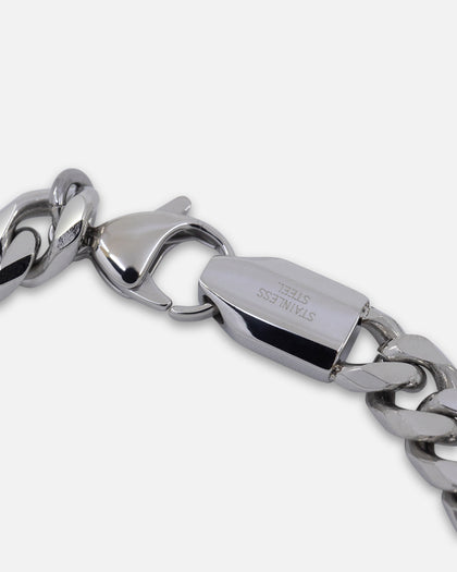 Guess Mainline 10mm Script Onix Curb Chain Braclet Multi