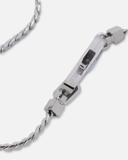 Guess Mainline Script Tag 26" Necklace Multi