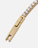 Guess Mainline Gold Tennis Logo Bracelet Multi