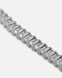 Saint Morta Iced Baguette Bracelet Iced White Gold