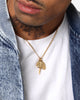 Saint Morta Holy Stacked 3mm Cuban Chain Necklace Gold