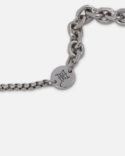 Ed Hardy Dragon Choker Chain Necklace Silver