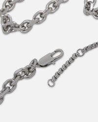 Ed Hardy Dragon Choker Chain Necklace Silver