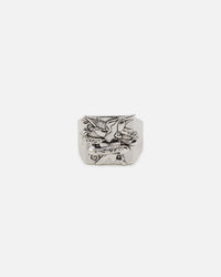Ed Hardy Heart & Dagger Ring Silver