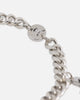 Ed Hardy Multi Charm Cuban Chain Bracelet Silver