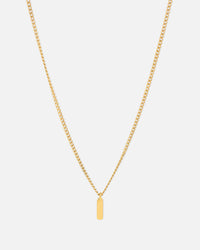 Saint Morta Bar Totem Pendant Chain Gold