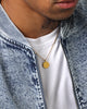Saint Morta Round Totem Pendant Chain Gold