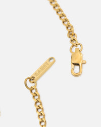 Saint Morta Round Totem Pendant Chain Gold