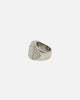 Guess Mainline 14mm Lion Pave Signet Ring Silver