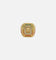Guess Mainline 14mm Lion Pave Signet Ring Gold