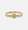Guess Mainline 16mm Lion Crystal Bracelet Gold