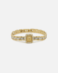 Guess Mainline 16mm Lion Crystal Bracelet Gold