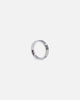 Saint Morta 5mm Black Etched Ring White Gold