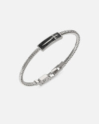Guess Mainline Rebel Knight Dagger Crystal Bracelet Silver
