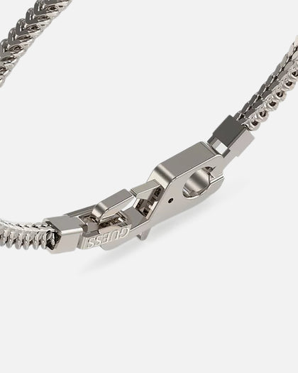 Guess Mainline Rebel Knight Dagger Crystal Bracelet Silver