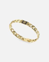 Guess Mainline Rebel Moon 9mm Tag Bracelet Gold