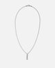 Guess Mainline True Spirit Crystal Tag Necklace Silver