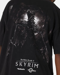 73Studio X The Elder Scrolls V: Skyrim Alduin Vintage T-Shirt Black Acidwash